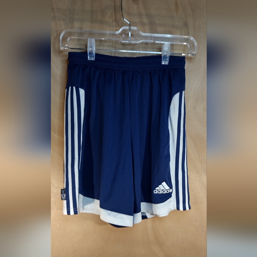 Adidas boys lrg 14/16 blue white shorts